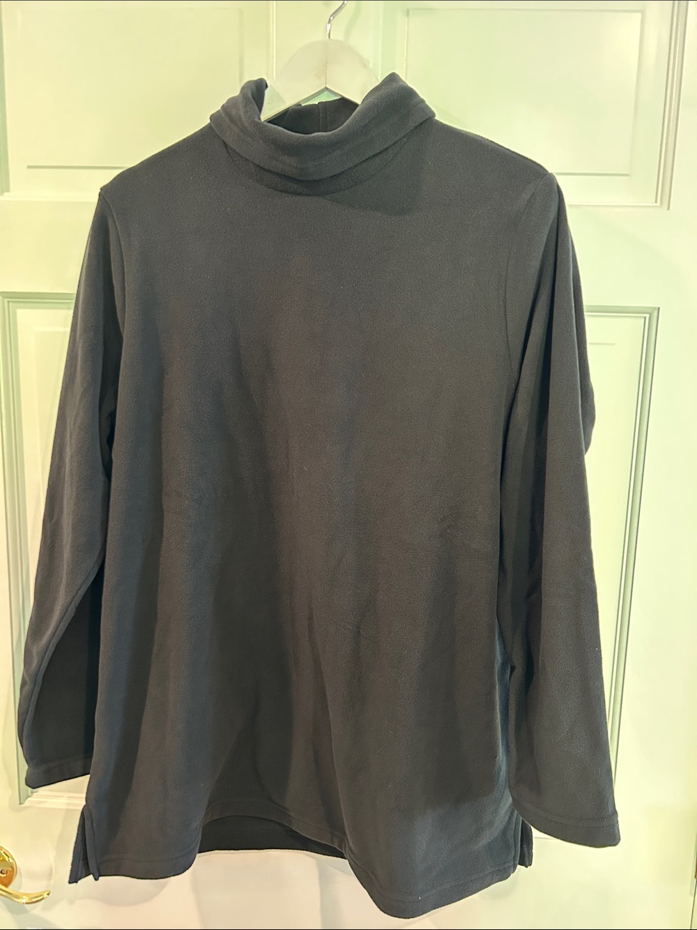 Lands' End Dark Charcoal Gray Turtleneck Tunic